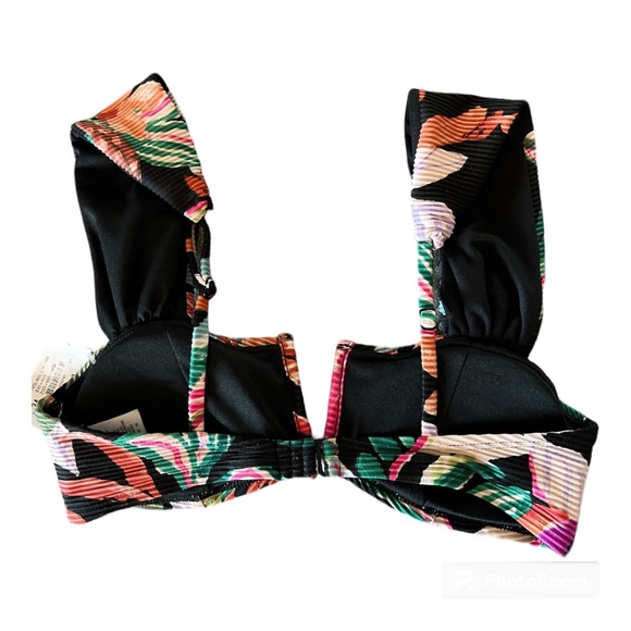 Time and Tru Wide Strap V-Wire Bikini Top Size S(4-6) - Picture 5 of 11